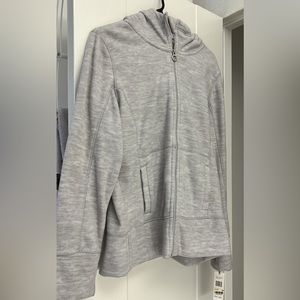 Calvin Klein Performance mens gray zip-up hoodie